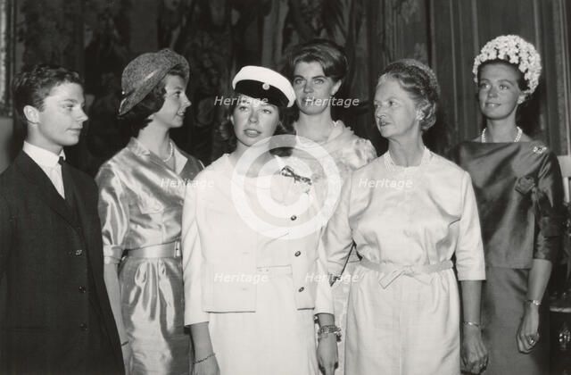 Princess Christina of Sweden celebrates passing her A-levels, 1963. Artist: Unknown