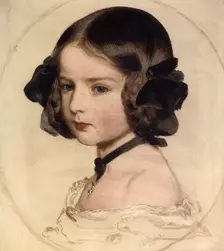 Princess Clotilde of Saxe-Coburg and Gotha (1846-1927), 1855. Artist: Franz Xaver Winterhalter