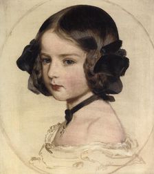 Princess Clotilde of Saxe-Coburg and Gotha (1846-1927), 1855. Artist: Franz Xaver Winterhalter