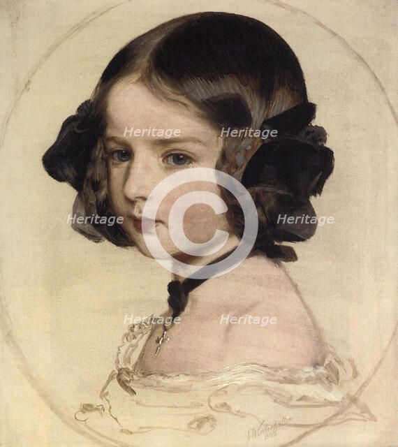 'Princess Clotilde of Saxe-Coburg and Gotha', (1846-1927), 1855.  Artist: Franz Xaver Winterhalter