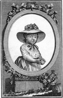 Princess Amelia, 6th daughter of George III.Artist: Page