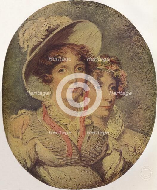 Princess Amelia of Brunswick and Her Daughter Princess Charlotte, 1919. Artist: George Hayter