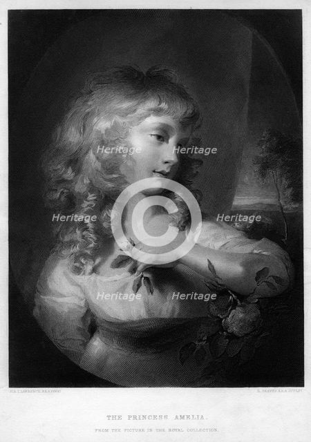 Princess Amelia.Artist: R Graves