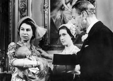 Princess Anne's christening, Buckingham Palace, 1950. Creator: Unknown