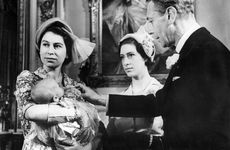 Princess Anne's christening, Buckingham Palace, 1950. Artist: Unknown