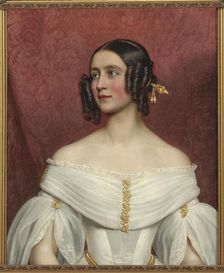 Princess Adelgunde of Bavaria (1823-1914) as Bride, 1842. Creator: Stieler, Joseph Karl (1781-1858)