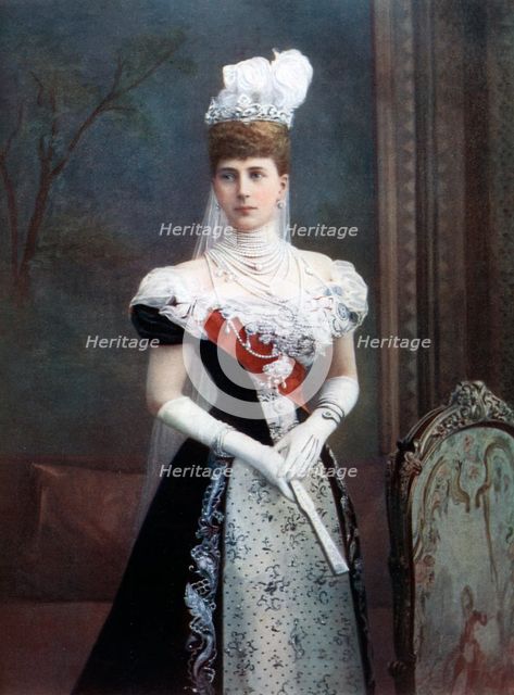 Princess Alexandra of Denmark, late 19th century.Artist: W&D Downey