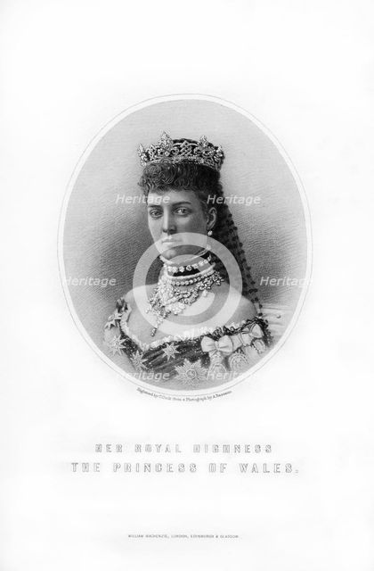 Princess Alexandra of Denmark, Princess of Wales, 1899.Artist: C Cook