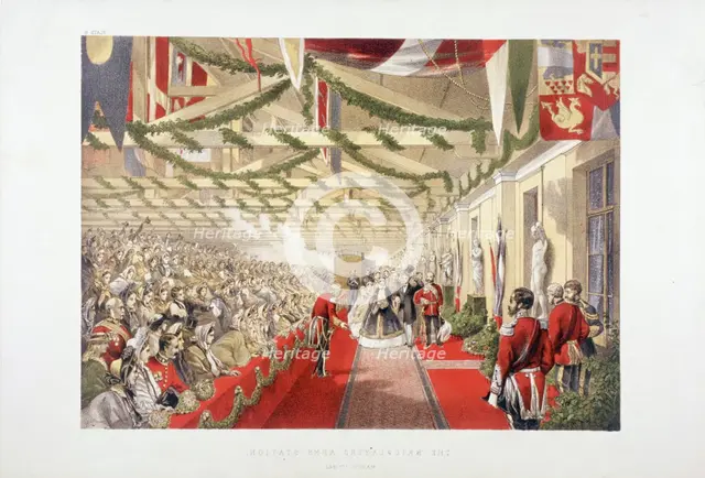 Princess Alexandra's arrival at Bricklayers' Arms Station, Bermondsey, London, 1863. Artist: Anon