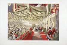 Princess Alexandra's arrival at Bricklayers Arms Station, Bermondsey, London, 1863. Artist: Anon