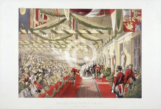 Princess Alexandra's arrival at Bricklayers' Arms Station, Bermondsey, London, 1863. Artist: Anon