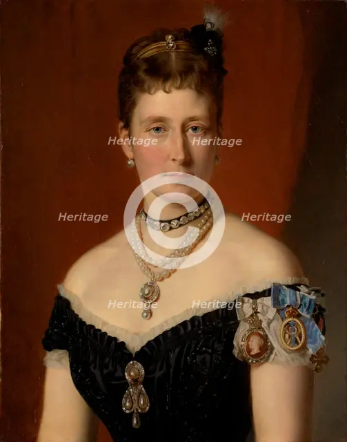 Princess Alice of the United Kingdom (1843-1878), Grand Duchess of Hesse and by Rhine , 1879. Creator: Hartmann, Joseph Adam (1812-1885).