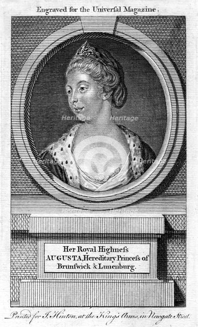 Princess Augusta Charlotte, Duchess of Brunswick-Wolfenbuttell, 18th century. Artist: Unknown