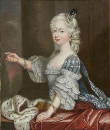 Princess Augusta Frederica of Great Britain (1737-1813), duchess of Brunswick-Wolfenbuttel. Creator: Frye, Thomas (1710-1762)
