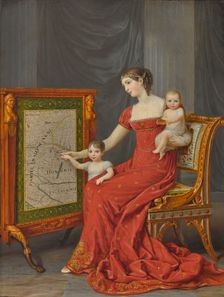 Princess Augusta, Madame de Beauharnais (1788-1851), Duchess of Leuchtenberg, with her Daughters Jos