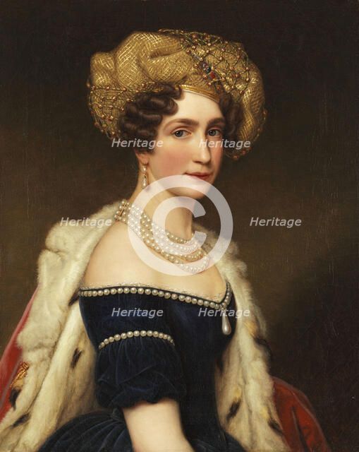 Princess Augusta of Bavaria (1788-1851), Duchess of Leuchtenberg, ca 1825. Creator: Stieler, Joseph Karl (1781-1858).