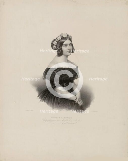 Princess Augusta of Cambridge (1822-1916), Grand Duchess of Mecklenburg-Strelitz. Creator: Giere, Julius (1807-1880).