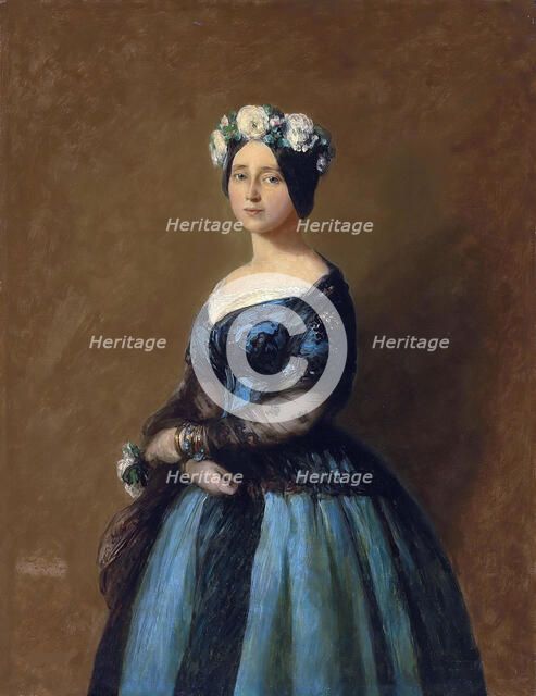 Princess Augusta of Saxe-Weimar-Eisenach (1811-1890), Queen of Prussia, 1846.
