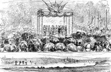 Princess Beatrice opening the Duthie Park at Aberdeen, 1883. Creator: Unknown