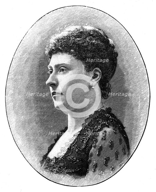 Princess Beatrice, youngest daughter of Queen Victoria, 1900.Artist: Hughes & Mullins