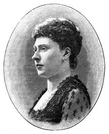 Princess Beatrice, youngest daughter of Queen Victoria, 1900.Artist: Hughes & Mullins