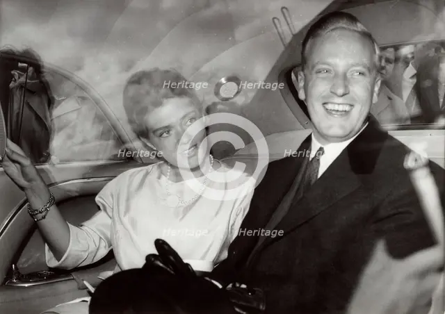 Princess Birgitta of Sweden and Prince Johann Georg von Hohenzollern, 1961.  Creator: Unknown.
