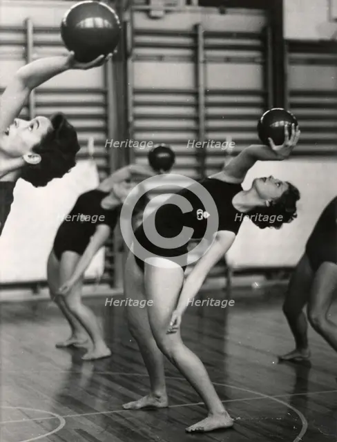 Princess Birgitta of Sweden in a show at the National Gymnastic Institute, 1958. Creator: Unknown.