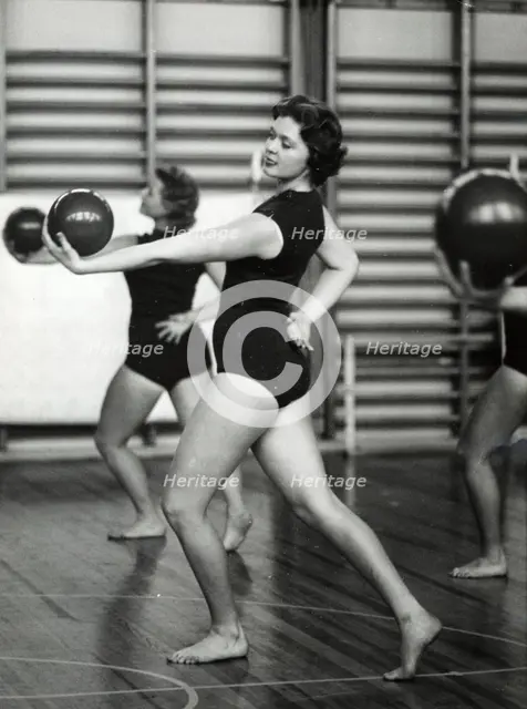 Princess Birgitta of Sweden in a show at the National Gymnastic Institute, 1958. Creator: Unknown.