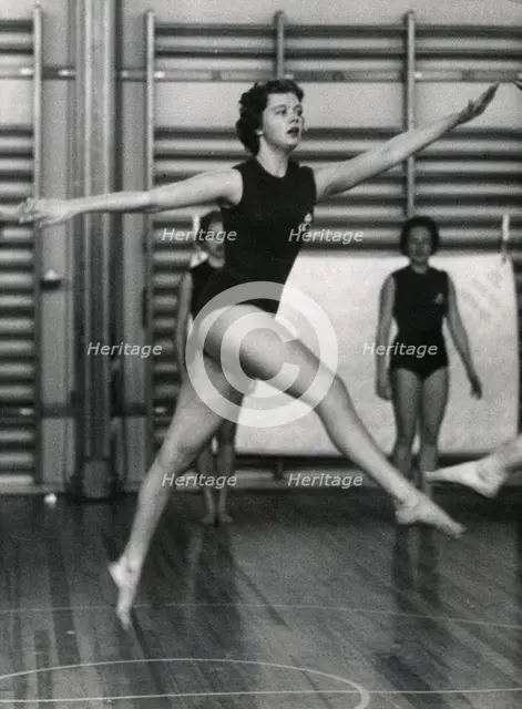 Princess Birgitta of Sweden in a show at the National Gymnastic Institute, 1958. Creator: Unknown.