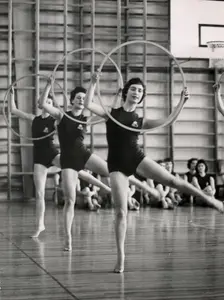 Princess Birgitta of Sweden in a show at the National Gymnastic Institute, 1958. Creator: Unknown