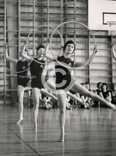 Princess Birgitta of Sweden in a show at the National Gymnastic Institute, 1958. Creator: Unknown.