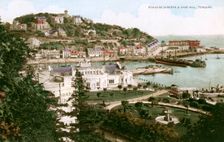 Princess Gardens and Vane Hill, Torquay, Devon, early 20th century.Artist: Ern Bishop