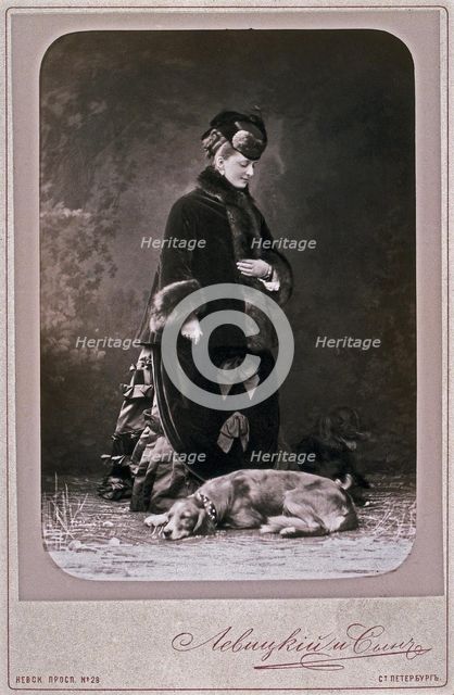 Princess Ekaterina Mikhailovna Dolgorukova (1847-1922), 1870s. Artist: Levitsky, Sergei Lvovich (1819-1898)