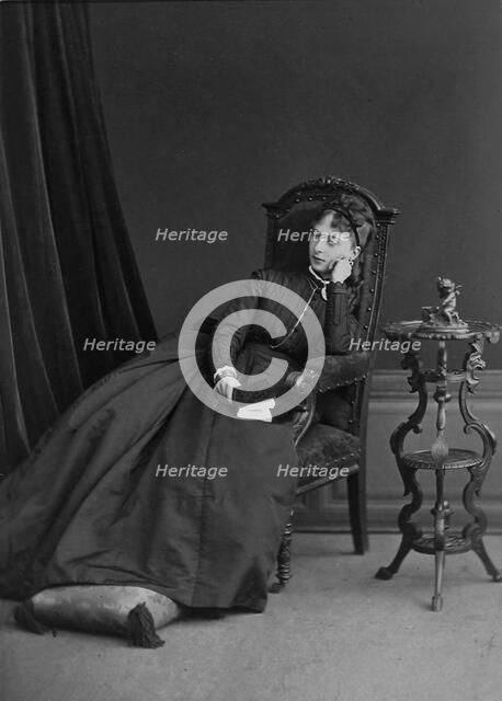Princess Ekaterina Mikhailovna Dolgorukova (1847-1922), c. 1880. Creator: Anonymous.