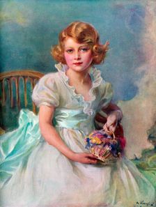 Princess Elizabeth, (1926-), Queen of the Commonwealth Realms, 1937.Artist: Philip A de Laszlo