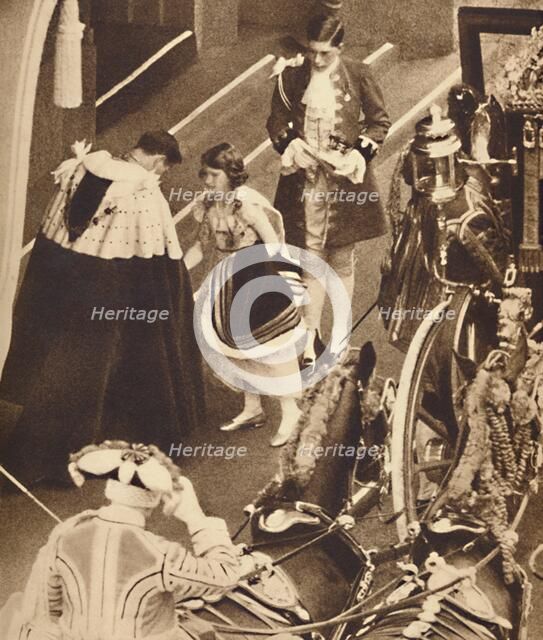 'Princess Elizabeth Manages the Train', May 12 1937. Artist: Unknown.