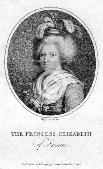 Princess Elizabeth of France, 1797. Artist: John Samuel Agar
