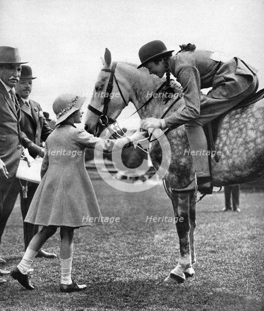 Princess Elizabeth at Children's Day, Richmond Horse Show, c1936. Artist: Unknown