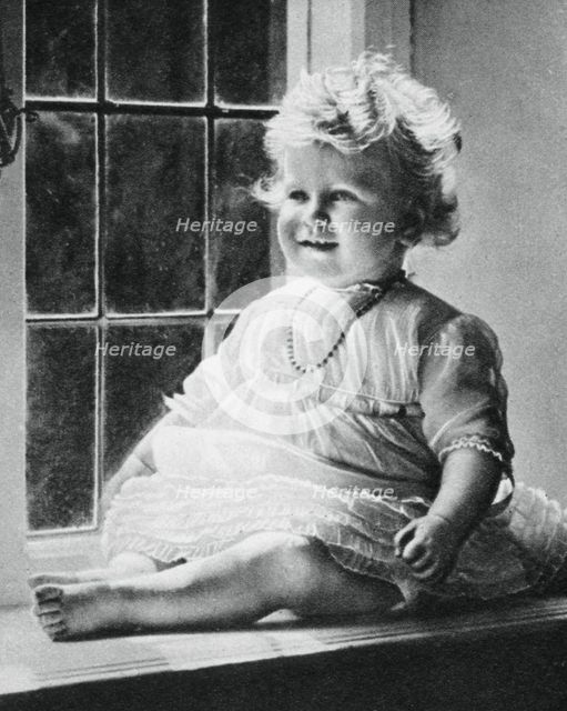 Princess Elizabeth at St Paul's Walden Bury, 1927, (1937). Artist: Unknown
