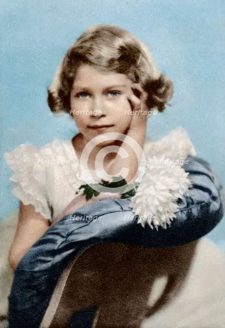 Princess Elizabeth aged nine, 1935, (1937). Artist: Unknown Artist: Marcus Adams