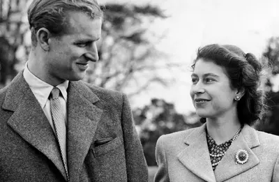 Princess Elizabeth and the Duke of Edinburgh, Broadlands, Romsey, Hampshire, 1947. Creator: Unknown.