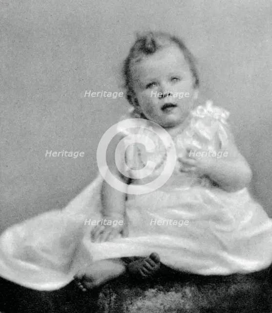 Princess Elizabeth in 1926, when she was a few months old, (1937). Artist: Unknown