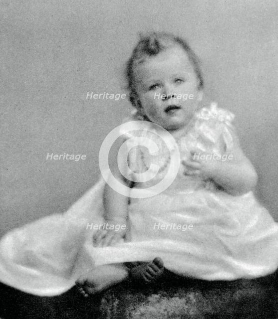 Princess Elizabeth in 1926, when she was a few months old, (1937). Artist: Unknown