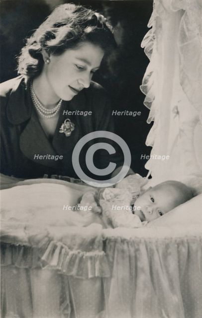 'Princess Elizabeth with her Infant Son Prince Charles', 1948. Creator: Cecil Beaton.