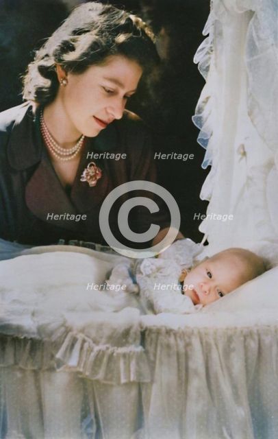 'Princess Elizabeth with her Infant Son Prince Charles', 1948. Creator: Cecil Beaton.