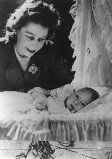 Princess Elizabeth with her son Charles, 1948. Creator: Unknown