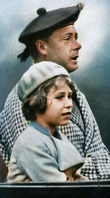 Princess Elizabeth with her uncle "David", c1936. Creator: Unknown