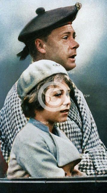 Princess Elizabeth with her uncle "David", c1936. Creator: Unknown.