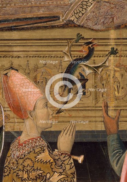 Princess Eudoxia before the Tomb of Saint Stephen (Detail). Artist: Vergós Family (active End of 15th cen.y)