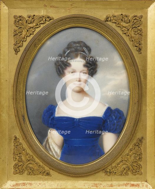 Princess Henrietta of Nassau-Weilburg (1797-1829), the wife of Archduke Charles of Austria. Artist: Lieder, Friedrich Johan Gottlieb (1780-1859)
